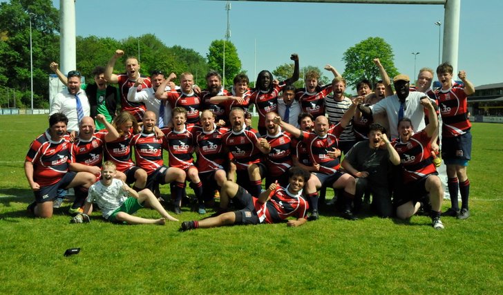 De senioren van RC Bulldogs werden kampioen in de 3 klasse. (Foto: aangeleverd)
