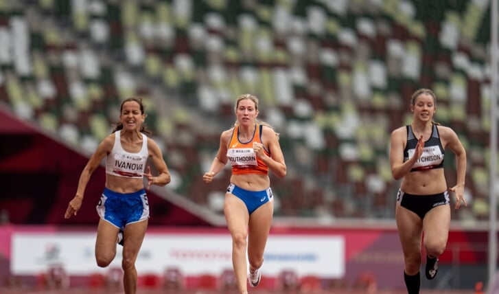 Cheyenne Bouthoorn tijdens de Paralympische spelen in Tokio   (Foto: Hélène Wiesenhaan)