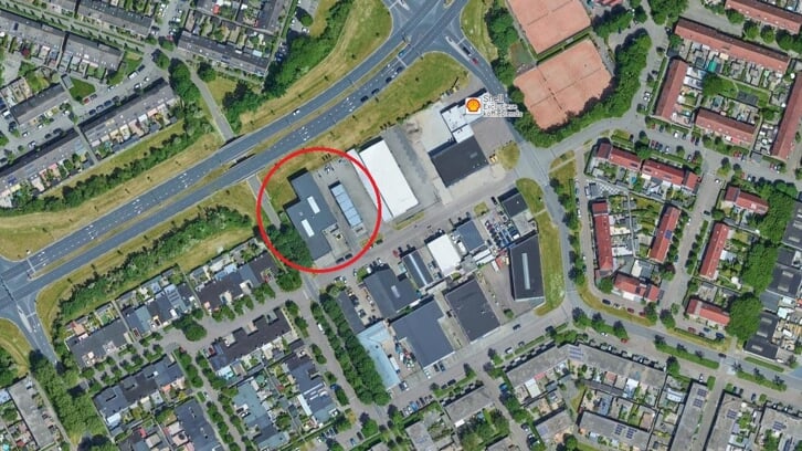 De locatie van de Lidl supermarkt (Foto: Google Maps)