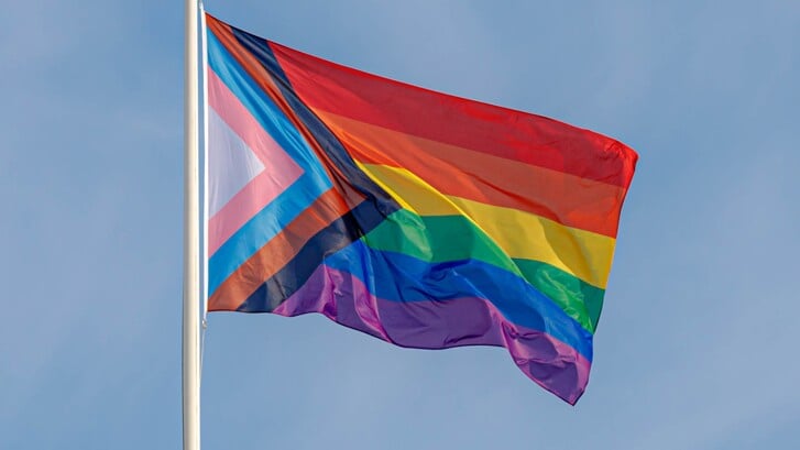 De inclusieve regenboogvlag (Foto: aangleverd)
