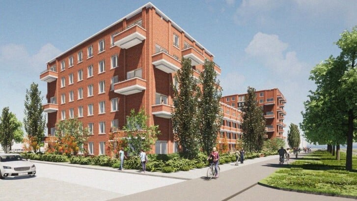 Een artist impression van het ontwerp. (Foto: aangeleverd)