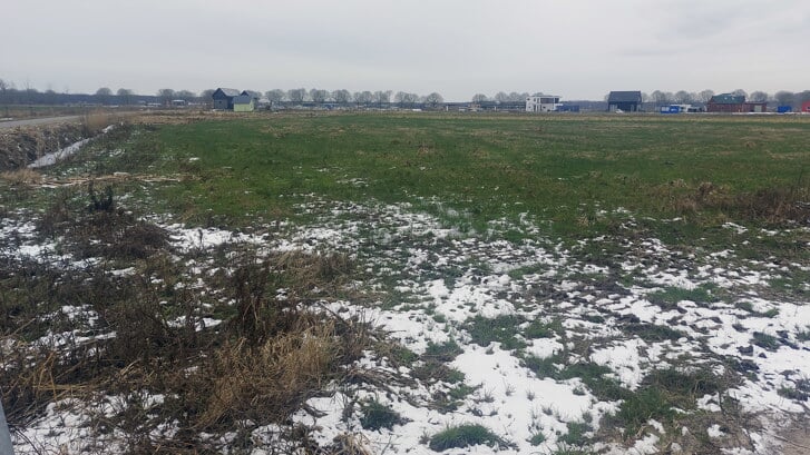 De locatie aan de Hippias van Elisweg waar de BW+ moet komen. (Archieffoto: Fred Rotgans)