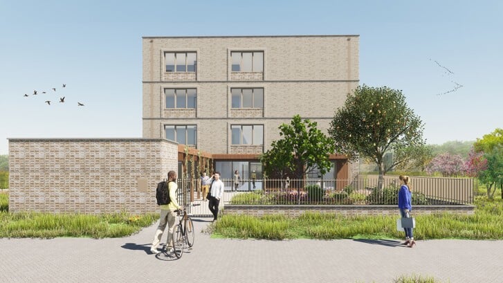 Een artist impression van de Domus in Poort. (Foto: aangeleverd)