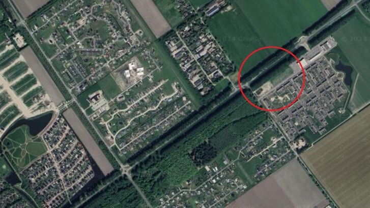De plek waar de McDonalds moet komen. (Foto: Google Maps)