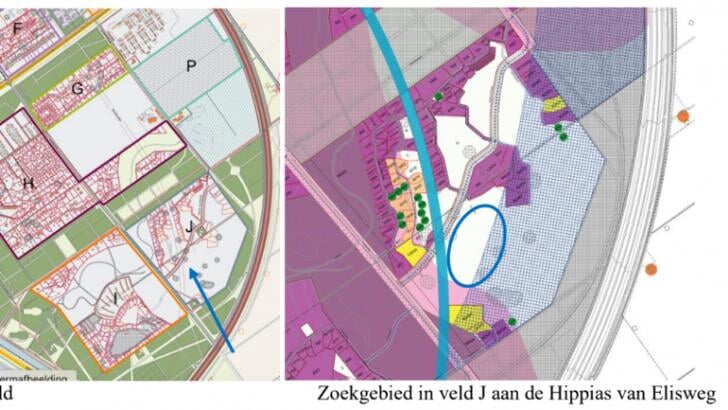 De locatie waar de BW+ moet komen. (Foto: aangelverd)