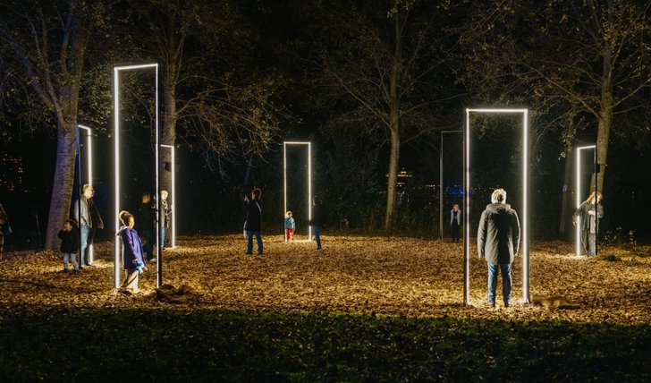 750 Almeerse kinderen werkten mee aan dit kunstwerk. (Foto: Beeldkrakers)