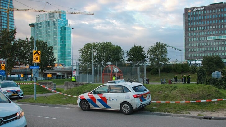 Het Festivalplein langs de Landdrostdreef zorgde voor veel overlast. (Archieffoto: HV Almere)