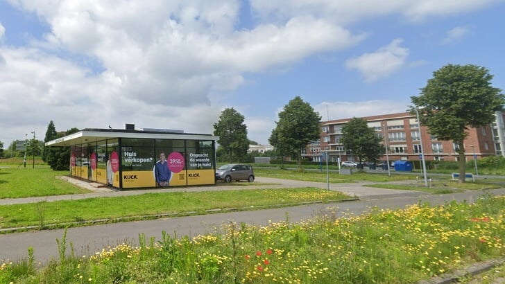 In deze kiosk moet de coffeeshop komen. (Foto: Google Maps)