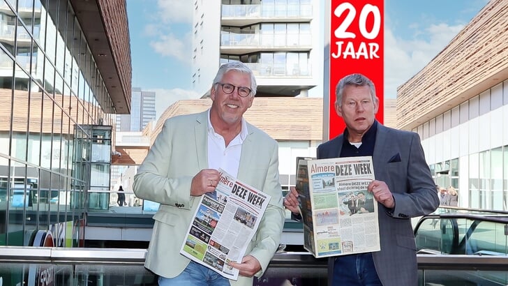 Martin van Feggelen en Ron Broertjes: “We zijn echt Almeerder onder de Almeerders” (Foto: Fred Rotgans)