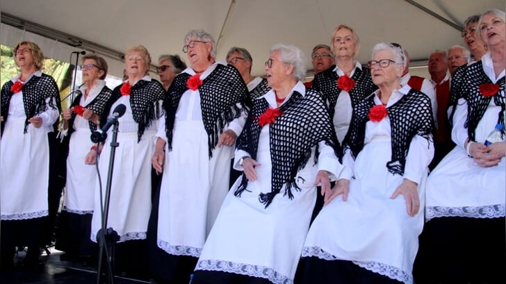 Koren gaan de strijd met elkaar aan tijdens het maandelijkse CultuurhuisPodium. (Foto: Erik Frings)