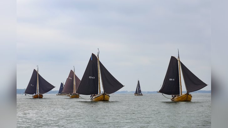 Het is een imposant gezicht om de botters te zien varen (Foto: aangeleverd)