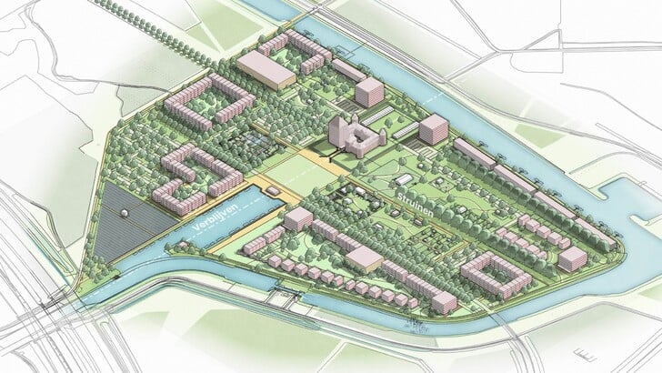 Het plan van KasteelTuin met 1000 woningen. (Foto: aangeleverd)