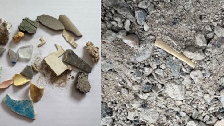 Een bewoner trof dit aan op het vernieuwde pad in het Ebenezer Howardpark. (Foto: aangeleverd)