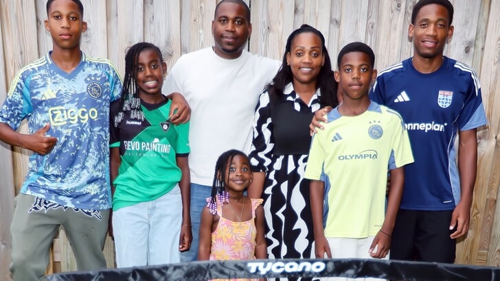 De voetbalfamilie Levant (Foto: Fred Rotgans)