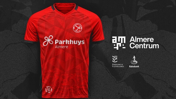 Het Shirt van de Stad voor Parkhuys Almere. (Foto: Almere City FC)