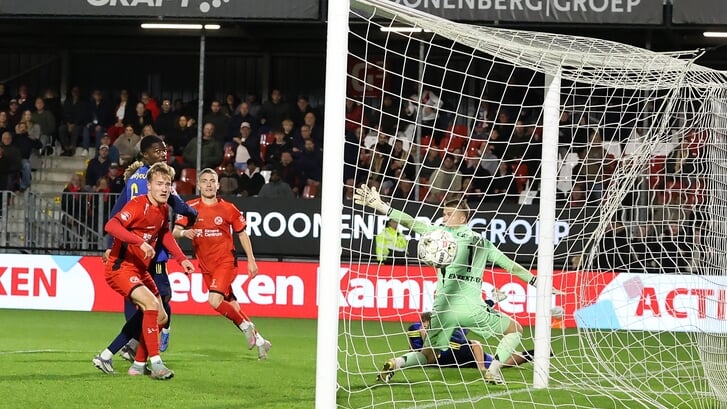 Rijkhoff, hier in een eerdere wedstrijd, scoorde weer (Archieffoto: Fred Rotgans)