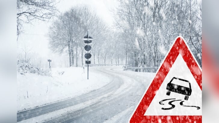 Buien, sneeuw en ijs zorgen voor risico's op de weg. (Foto: Adobe Stock)