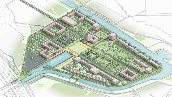 Het plan van KasteelTuin met 1000 woningen. (Foto: aangeleverd)