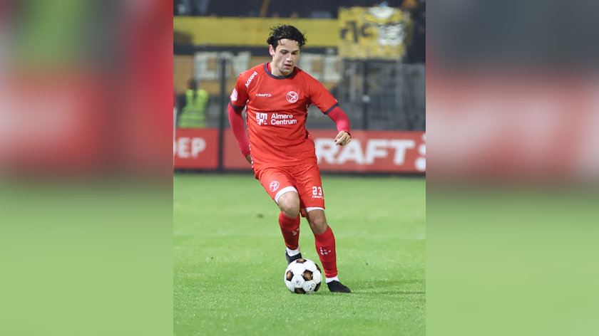 Jochem Ritmeester van de Kamp tikte de 0-2 binnen. (Archieffoto: Fred Rotgans)