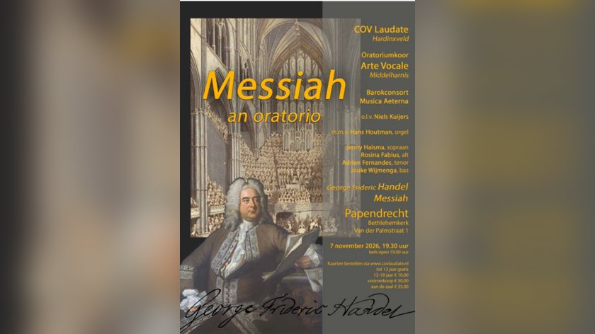 Barokconsort en twee koren voeren Messiah van Händel uit in Papendrecht