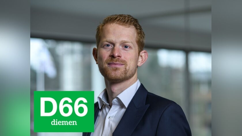 Rick Poelwijk lijsttrekker D66 Diemen: ‘Ik wil blijven bouwen aan onze Diemense gemeenschap’