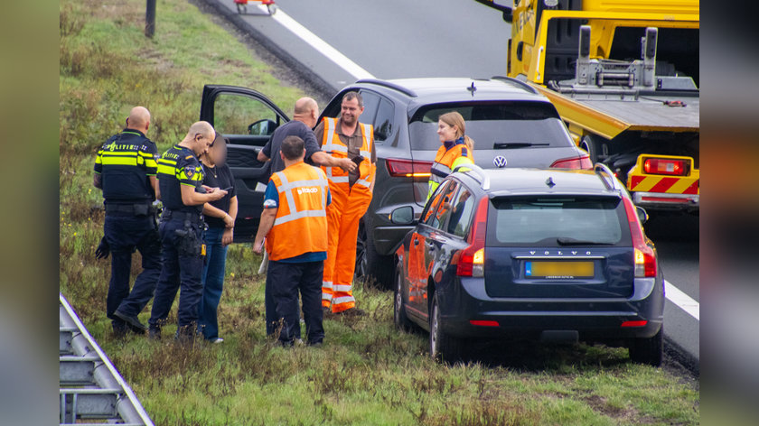 Kop-staartbotsing op A50 bij Herpen