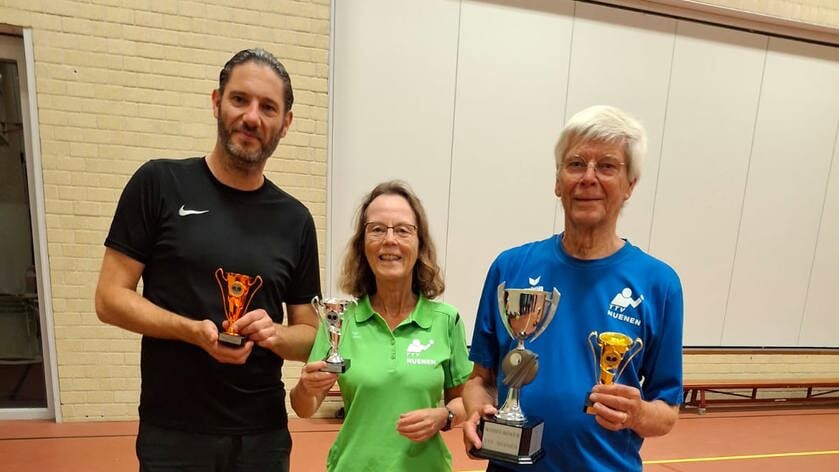 Clubkampioenschappen Tafeltennisvereniging Nuenen gewonnen door Herman Simons