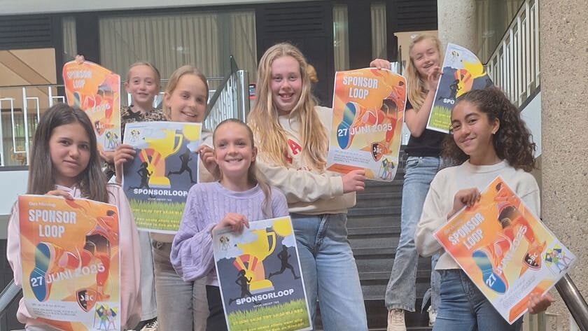 Jeugdgemeenteraad organiseert sponsorloop voor groep 7 en 8