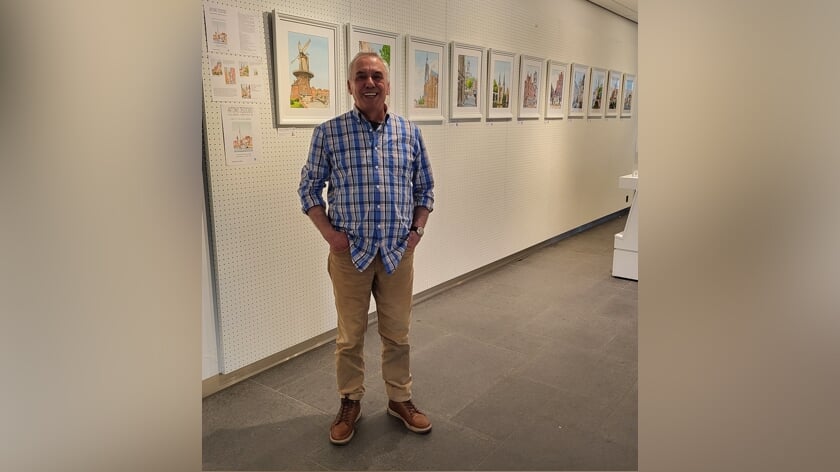 Expositie ‘Delft in aquarel’ van kunstschilder António Teódosio