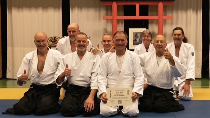 Geslaagd voor tweede kyu bij aikido Zonzinkan