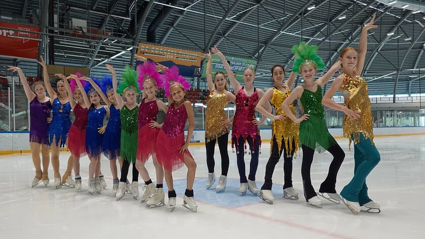 Kunstrijders in ijsshow DDD on the Ocean