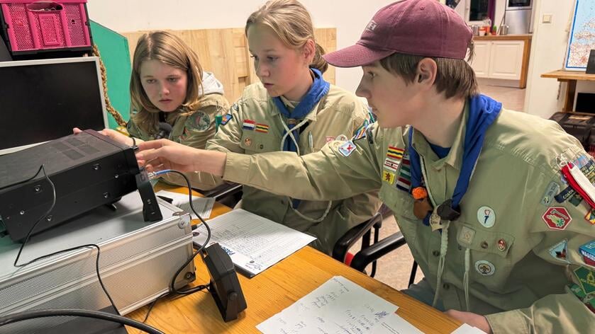 Scouting Ooievaarsgroep Heerjansdam wereldwijd in de lucht tijdens JOTA 2025