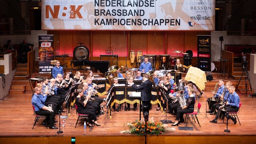Immanuël in actie op de Nederlandse Brassband Kampioenschappen. 