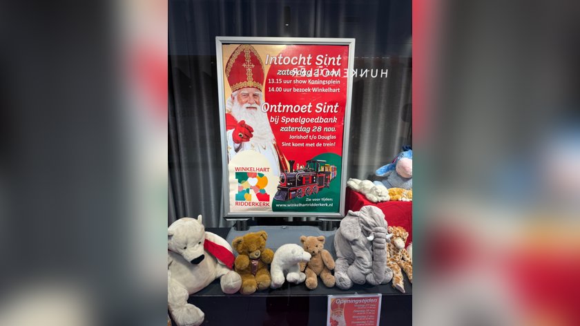 Sinterklaas komt naar Ridderkerk