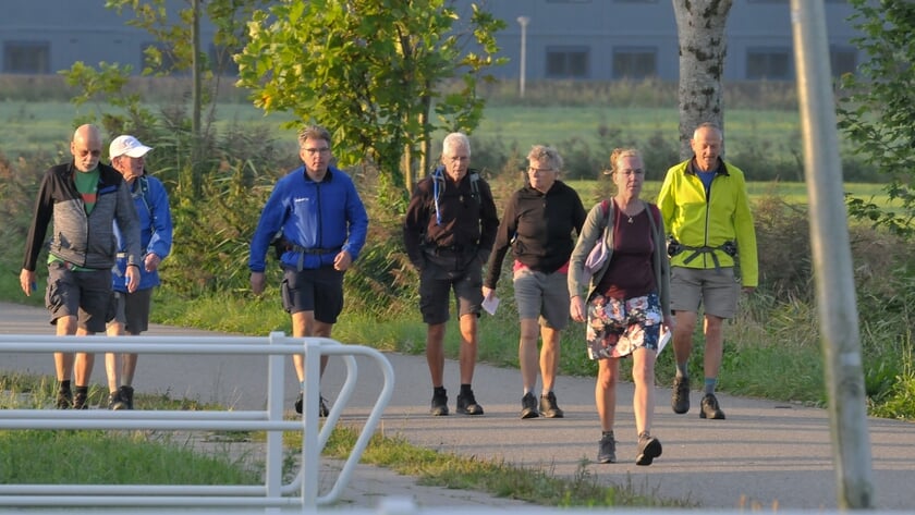 Wandelaars tijdens de editie van vorig jaar. 
