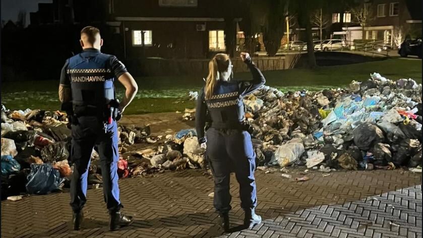 Verbazing in Nootdorp: Afval na explosie nog op straat