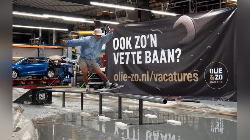 Skimboardstunts in Schijndelse garage gaan de wereld over