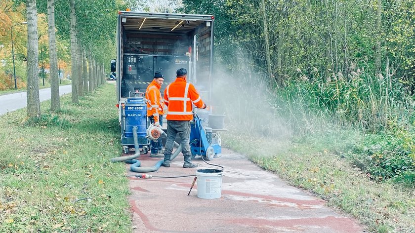 Fietspad wordt weer geslepen