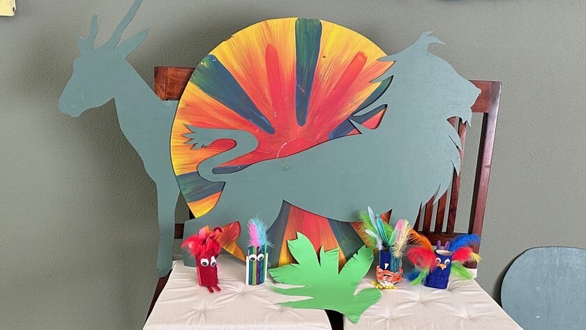 School op safari-tocht in Galerie De Opkamer