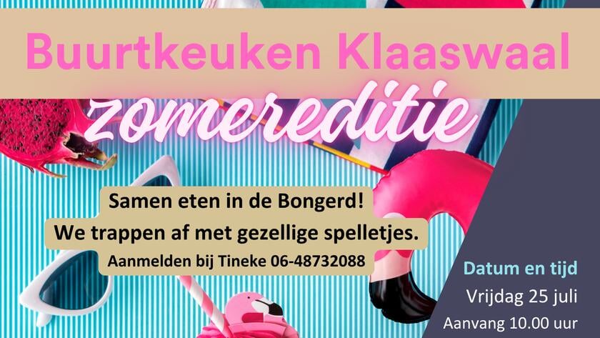 Zomerse Buurtkeuken in De Bongerd