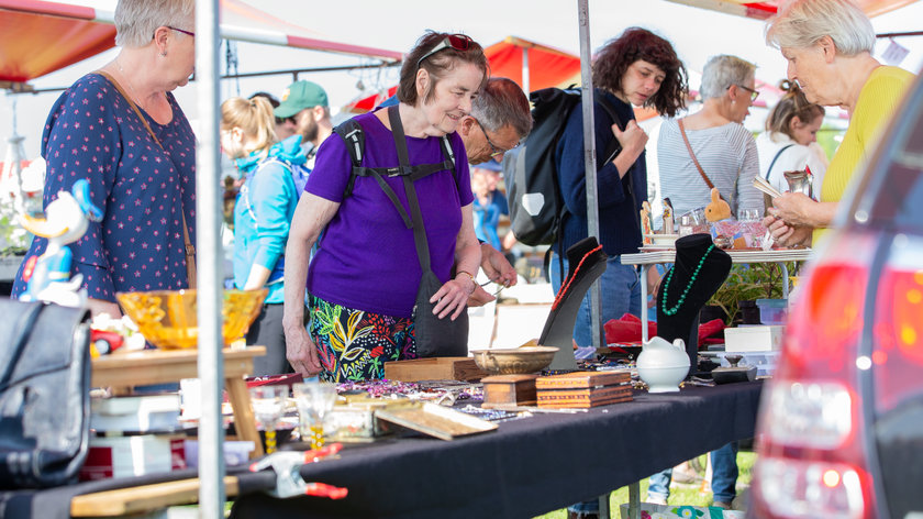 Openlucht vlooienmarkt in Doesburg