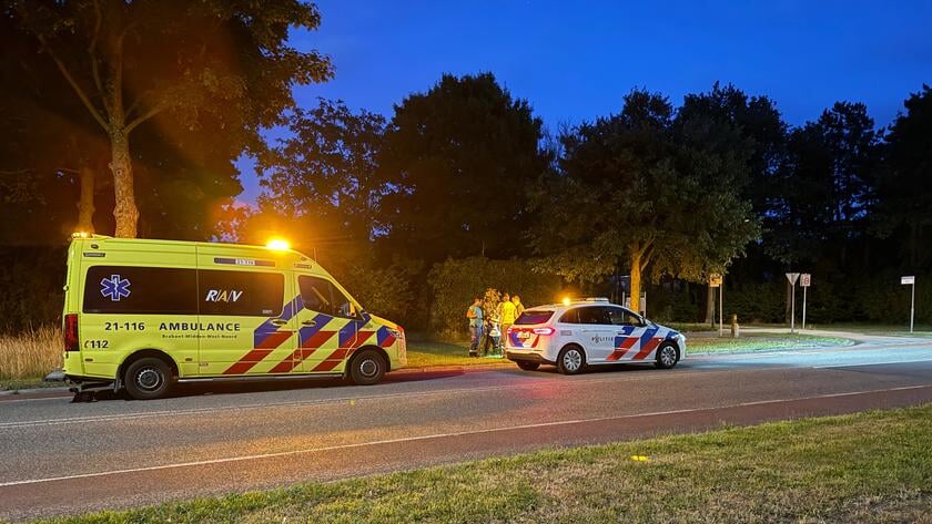 Fietser valt en raakt gewond bij ongeval