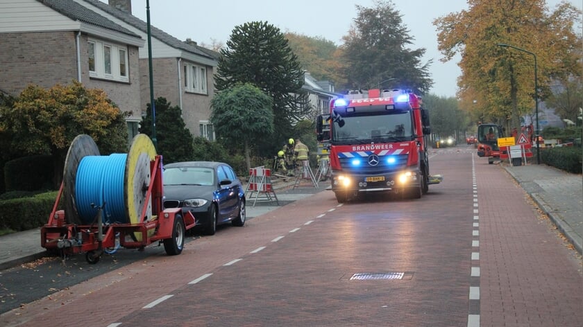 Gasleiding geraakt bij aanleg glasvezel in Heesch