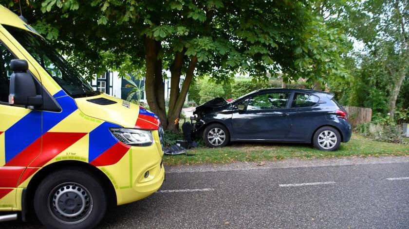 Bestuurster gewond bij botsing tegen boom Oudelande