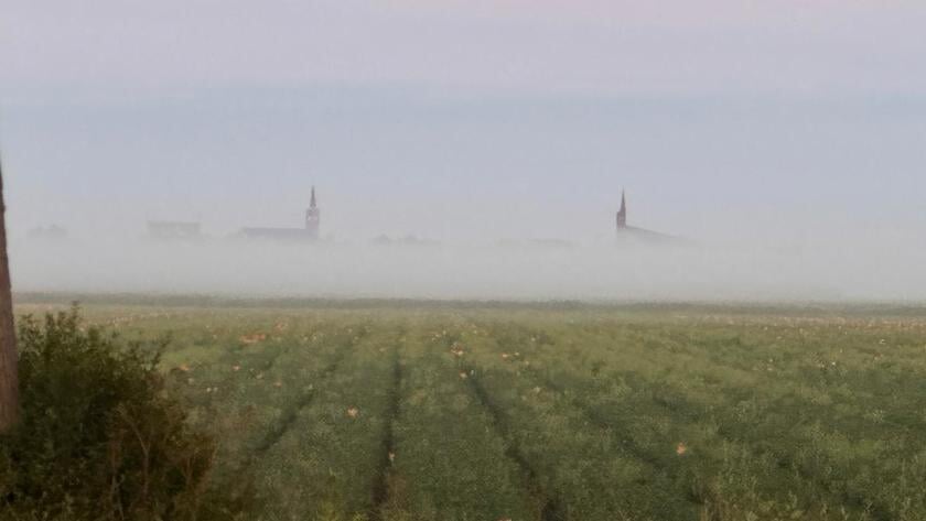 Vroege vogels kunnen genieten van een mysterieus, maar prachtig uitzicht op Urk
