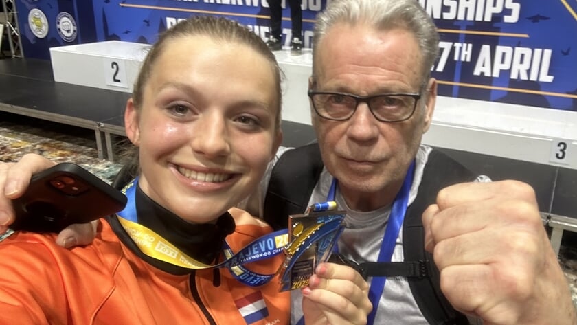 Fenne Diefenbach pakt zilver op Europees Taekwondo Kampioenschap