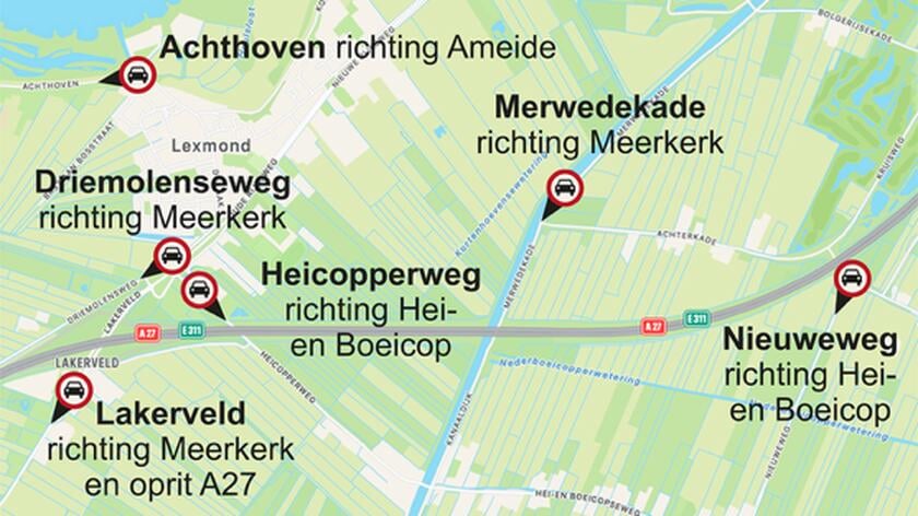 Bezwaar afgewezen: inrijverbod Achthoven tussen Lexmond en Ameide vanaf 14 juli weer van kracht