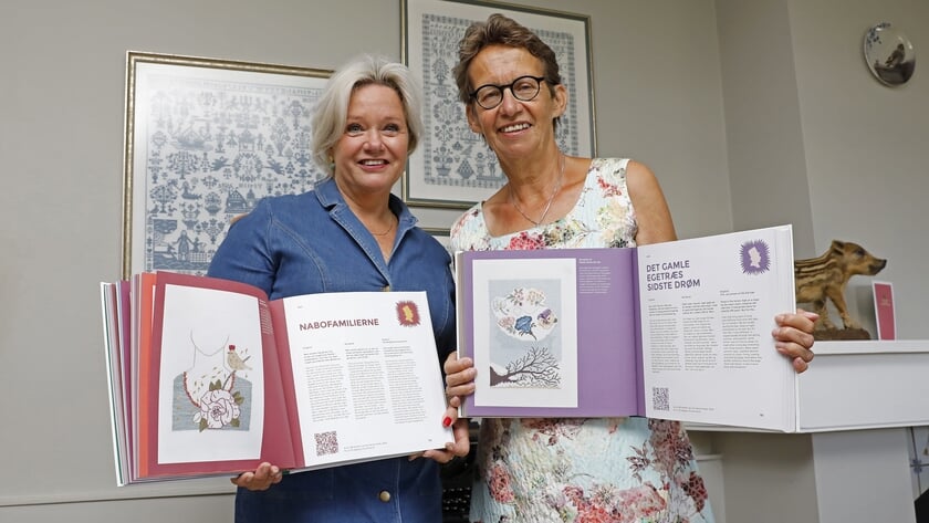 Rinske Krale en Marja Ooms vertalen voor Deens boek sprookjes Hans Christian Andersen naar borduurku