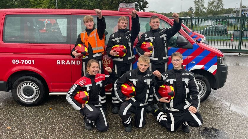 Jeugdbrandweer Meerkerk vijfde van Nederland