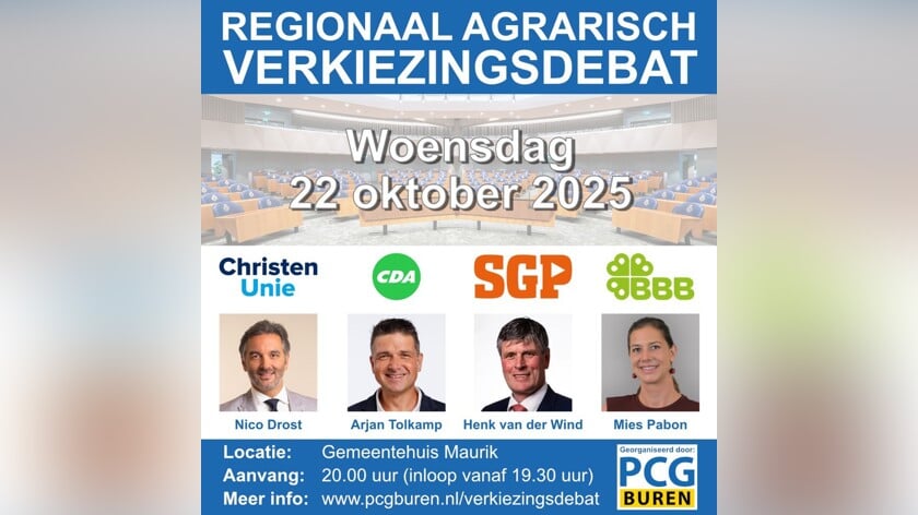 Regionaal Agrarisch Verkiezingsdebat in Maurik